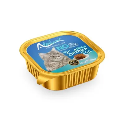 Hrană umedă pentru pisică sterilizată Alphapet, cu somon, 100 g