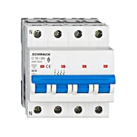 Intrerupator automat tetrapolar MCB, AMPARO 6kA, C 16A, 3P+N