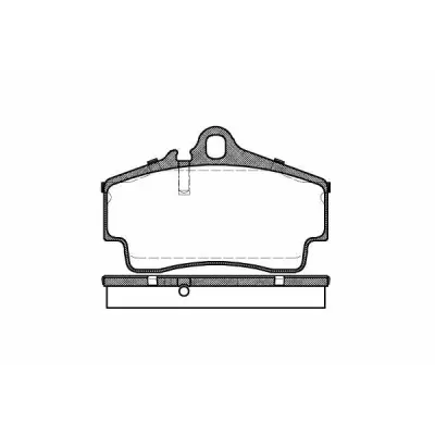 Set placute frana, frana disc REMSA 0654.00