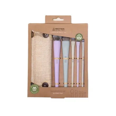 Pensule din Fibre Naturale Beter Make Up, 5 Bucati
