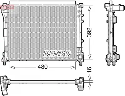 Radiator motor (Manual) potrivit FIAT PUNTO 0.9 0.9LPG
