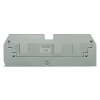 Step-down cover plate; 1 mm thick; in connection with 3-conductor 282-681 terminal blocks; gray