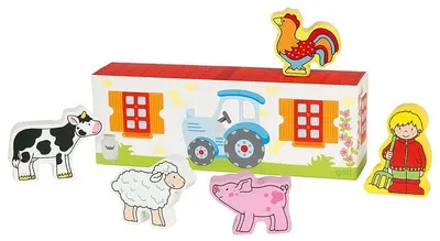 Set de figurine din lemn Goki - Fiette's Little Farm