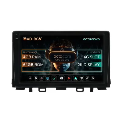 Navigatie Kia Rio (2017-2024), Android, V-Octacore 4GB RAM + 64GB ROM, 9.5 Inch - AD-BGV9004+AD-BGRKIT222