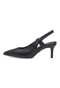 Pantofi slingback din piele ecologica - Negru