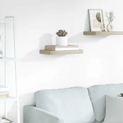 vidaXL Raft de perete suspendat, stejar, 40x23,5x3,8 cm, MDF