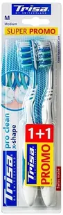 Trisa Periuțe de dinți Extra Pro Clean, medium, 2 buc