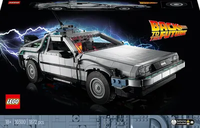 Constructor LEGO Icons - Mașina timpului din „Înapoi în viitor”(10300)