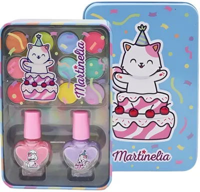 Set cosmetice pentru copii Martinelia Yummy -Într-o cutie de metal