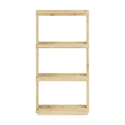 Bibliotecă de perete în culoare naturală din lemn de pin 66x127 cm Groove – Karup Design