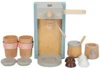 Cafetieră din lemn Small Foot - Tasty, cu accesorii