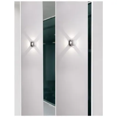 Aplica COMO Nisipiu Alb Aluminiu & Sticla, Deschis in 4 directions LED 4x1 Wat 265Lm 3000K, 220-240 Volt 50Hz Beam 4x51 degrees -IP54