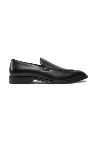 Pantofi barbatesti - piele naturala - negru - design elegant - talpa solida