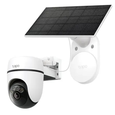Solar Cam 2K Pan/Tilt (2-Cam Kit) HB112, 1/2.8" CMOS Sensor, 2× 850nm IR LED, 2× LED(Color Temperature: 3000K), Pan Mechanical R