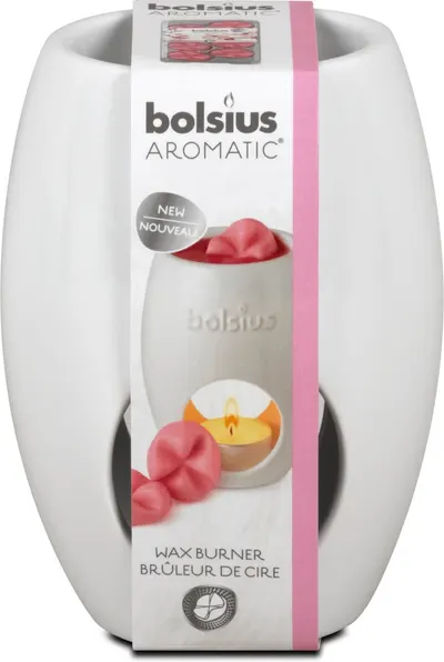 Lampa cu aromă ceramică Bolsius - Alb