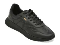 Pantofi sport BOSS negri, 8772, din material textil