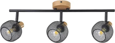 Spot triplu Rabalux - Grendel 3129, IP20, E14, 3 x 40W, 230V, negru mat