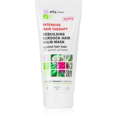 Elfa Pharm Intensive Cosmetic Intensive Hair Therapy Rebuilding Burdock Hair Balm-Mask balsam contra căderii de păr cu activator de creștere 200 ml