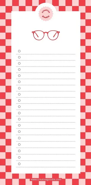 Blocnotes planner GloryArt - Ochelari