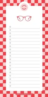 Blocnotes planner GloryArt - Ochelari