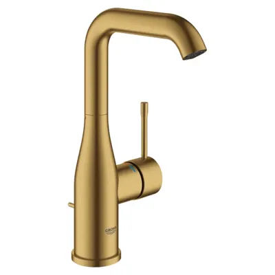 Baterie lavoar Grohe Essence 32628GN1, monocomanda, cartus ceramic, pipa pivotanta, marimea L, Auriu mat (Brushed Cool Sunrise)