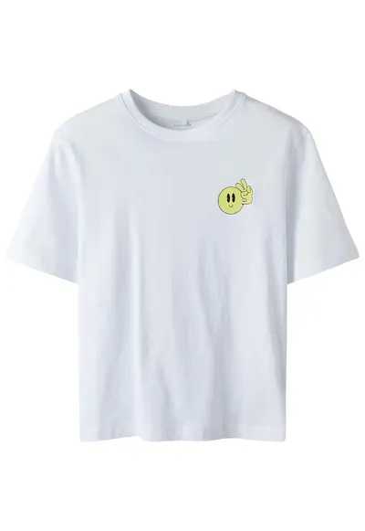 Tricou copii maneca scurta - albastru - bumbac organic