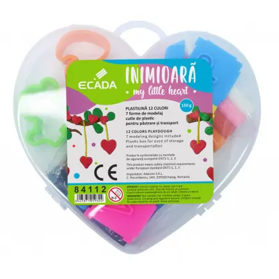 Plastilina 12Culori Inima Ecada