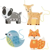 Trusă creativă Orange Tree Toys - Animale de pădure pentru cusut