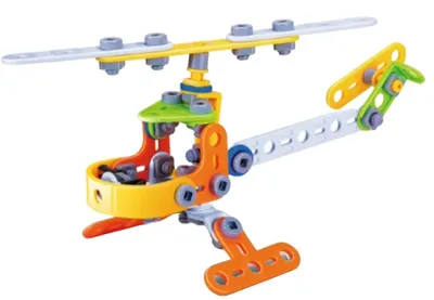 Constructor Hanye Build and play - Elicopter, 78 piese
