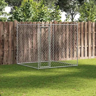 vidaXL Padoc pentru câini de exterior, 193 x 193 x 185 cm
