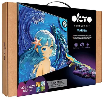 Set creativ 3D cu plastilină Okto Manga - Apă