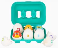 Jucărie educativă activă Playgro - Hatch and Match Eggs, ouă pentru sortare