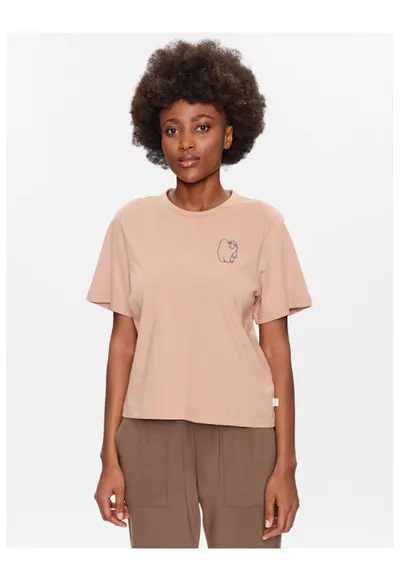 Tricou dama - 302740109 - Bumbac - Bej