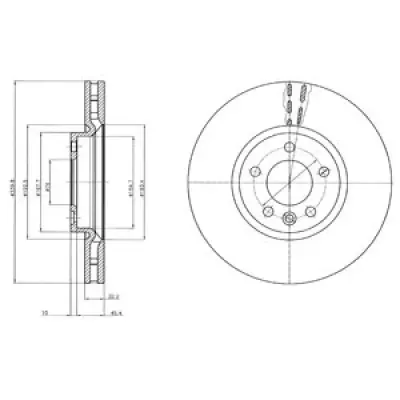 Disc frana DELPHI BG9106