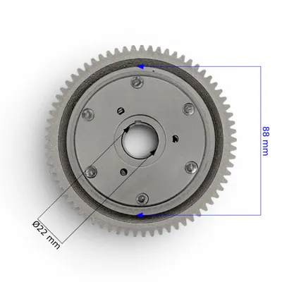 Ambreiaj unidirectional + pinion, ATV Asix 250CC