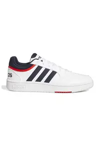 Pantofi sport din piele ecologica Hoops 3.0 - Rosu/Alb murdar/Bleumarin