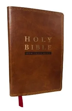 NKJV Super Giant Print New Testament, Brown Leathersoft, Red Letter, Comfort Print