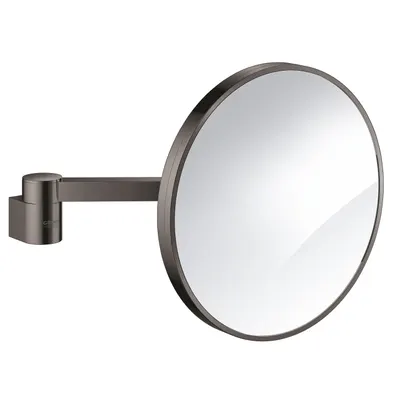 Oglinda barbierit Grohe Selection 41077A00, pivotanta, factor marire 7X, fixare ascunsa, lucios, Hard graphite