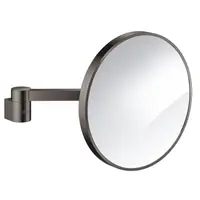 Oglinda barbierit Grohe Selection 41077A00, pivotanta, factor marire 7X, fixare ascunsa, lucios, Hard graphite