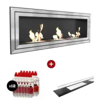 Pachet pro JULIET 180 x 65 cm + sticla biosemineu + 12L bioetanol