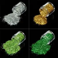 Set 4 sclipici unghii Marquise, GLITTER07, Multicolor