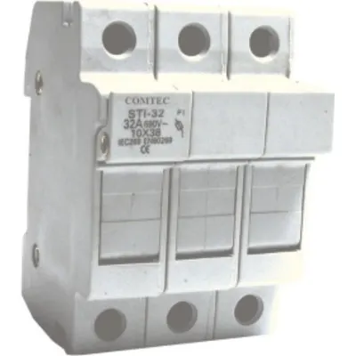 Separator cu fuzibil Comtec MF0006-19505, fara LED, 3P, 32A, 10x38mm, 230-430VAC