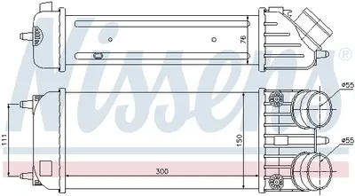 Intercooler potrivit NISSAN PATROL GR V; PEUGEOT 207 1.6 2.8D 06.97-12.13