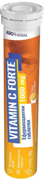 Vitamin C forte, 1000 mg, 20 tablete, Abo Pharma