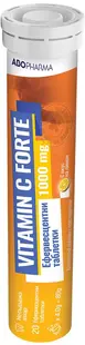 Vitamin C forte, 1000 mg, 20 tablete, Abo Pharma