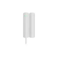 Contact magnetic Ajax DoorProtect Fibra WH, aparent, 1 intrare NC, reed, alb