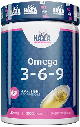 Omega 3-6-9, 1200 mg, 200 capsule, Haya Labs