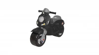 Motocicleta pentru copii Novokids Vespa Scooter Mini Negru, fara pedale, greutate suportata 30 kg, roti late, stabilitate mare