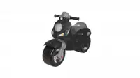 Motocicleta pentru copii Novokids Vespa Scooter Mini Negru, fara pedale, greutate suportata 30 kg, roti late, stabilitate mare