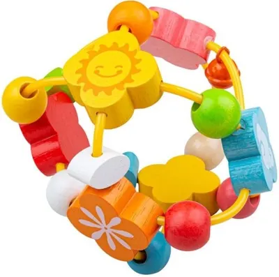Jucarie din lemn pentru bebelusi Bigjigs - Minge activa